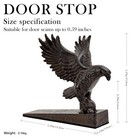 Bald Eagle Cast Iron Door Stop     Heavy Duty Decorative Door Stop  Vintage Sty   