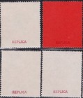 Ceylon 1937 Kgvi Keyplate Top Value Set Mnh Reproduction Stamp Sv
