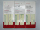 Set Of 3 Time Cards With Deductions Weekly Monday-sunday New Free Shipping
