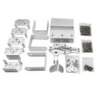 6dof Mechanical Robotic Arm Aluminium Robot Clamp Claw Kit Mount Set For Arduino