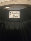 Vtg Claralura Oringinal California Black Cape Mink Trim