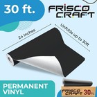 Matte Black Permanent Vinyl - Black Vinyl Roll - Permanent Outdoor  Water   W   