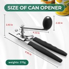 Us Stock Heavy Duty Manual Can Opener Stainless Steel Smooth Edge Senior