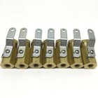 Lot Of 7 Anderson 352bv-j Mini High-pressure Brass Ball Valves 1000psi  1 8  Npt