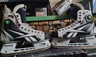New With Box Reebok 11k White Pump Skates Sz 10 D   Extra Runners Made In Canada