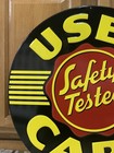 Used Cars Safety Tested Metal Sign Garage Vintage Style Tools Gas Oil Bar Pub
