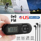 2x Mini Fm Radio Digital Portable Pocket Lcd Fm Radio Stereo Usb W  Earphones