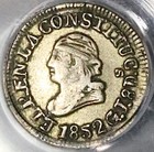 1852 Pcgs Xf 45 Ecuador 1 4 Real Silver Liberty Quito Un Quarto Coin  22081002c 
