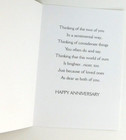 Romantic Heart Theme  Love  Sentimental  Anniversary Card With Envelope Nos Vtg