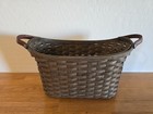 Longaberger 2006 Library Basket- Rich Brown W toboso Liner   Protector - Rare