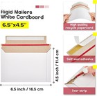 100-1000 Flat Photo Mailer 6 5 x4 5 document Cardboard Envelope Self Seal Mailer