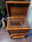 Antique Mohagany Wood Sewing Cabinet