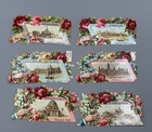 1893 Chicago Worlds Fair German Die Cut Victorian Calling Card Scrap Antique