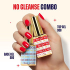 Dnd Base Gel And Top Gel Polish Set  Uv led Gelbase Polish And No Cleanse Top Co