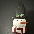 Snowman Over The Door Wreath Hanger Holder Metal 15 x2  Christmas Holiday Theme