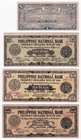 4 Us Philippines National Bank Cebu Emergency Ww2 Notes -1  5 10   20 Pesos