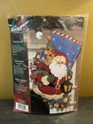 Bucilla  christmas Joy  Jeweled Christmas Felt Applique Stocking Kit 86019 New