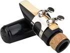 Clarinet Mouthpiece Kit With Ligature one Reed And Plastic Cap black