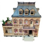 Vtg Playmobil 5300 Victorian Mansion Dollhouse Set W  Extra Furniture   Figures