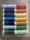 Gutermann Sew-all Polyester Colorful Thread Set - 14 Spools  100m 110yds  New