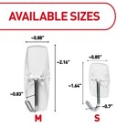 Command Medium Clear Wire Toggle Hooks  6 Hooks And 8 Command Strips 