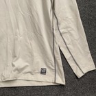 Nike Pro Combat Hyperwarm Dri-fit Compression Shirt Mens Xl White Grey Mock Neck