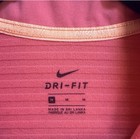 Nike Dri-fit Women s 1 4 Zip Mock Neck Long Sleeve Athletic Top Pink M