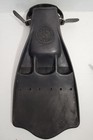 Vintage Scubapro Jet Fins Vented  Made In Usa Black Rubber Scuba Diving Fins
