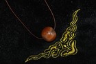 Large Ancient Round Carnelian Bead With Blood Dots Circa 2500 To 2250 Bce