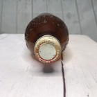 Vintage Clorox Glass Amber Bottle Pint Diamond Logo Grained Texture 1951-1954