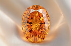 10 Ct Oval Cut Natural Orange Color Diamond D Grade Vvs1 Certified Stone