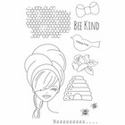 Julie Nutting Miss Bea Doll Cling Stamp Prima Marketing Tags Mixed Media 913281