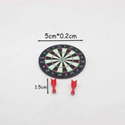 1pc 1 6 Mini Dartboard Fridge Magnet Miniature Game Home Decor Accessory