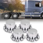 4pcs Rear Wheel Axle Hub Cover Kit For Semi Truck 22 5 24 5 Wheels