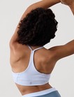 Athleta Girl All The Right Moves Natural Play Cotton Sports Bra Blue Xxl 16 New