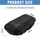 Heavy Duty Waterproof Winch Covers For 8500 17500 Lbs Dustproof Sunproof Uv