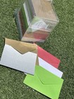 Assorted Color Envelopes Lot 450  Red Green White Kraft Gray 6    Unused Crafting