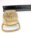 Maryland State Police Solid Brass Belt Buckle - 4 