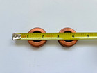 Two Lightning Rod Ball End Caps Solid Copper Replacement   1-1 4 Inches