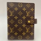 Louis Vuitton Monogram Agenda Mm Day Planner Cover R20105 Lv Auth Excellent B176