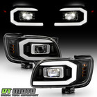 For 2001-2004 Toyota Tacoma Upgrade Full Led Tube Projector Headlights Headlamps
