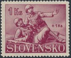 Stamp Slovakia Sc B2-4 1939 Wwii 1941 Corpsman Medical Wounded Soldier Mnh