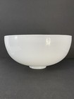 Vtg White Milk Glass Torchiere Floor Lamp Pendant Schoolhouse Shade 13 75    D