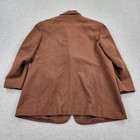 Hunt Club Blazer Womens 20w Brown Merino Wool Lambs Wool Button Long Sleeve