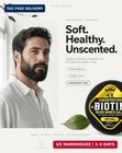 Biotin Beard Growth Balm For Men - Conditioning   Thickening Balm With Castor  S