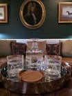 Ralph Lauren Home Caldwell Decanter    Caldwell Dof Glass Set- 3 Piece Set