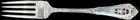 Sterling Silver Wallace Rose Point Fork s  7  No Monos 1934-free Usa Shipping