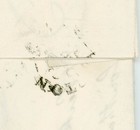 1840 Uniform Penny Post 10 Jan First Day Fdc Letter Southampton To King Brighton