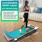 2 5hp Foading Treadmill Walking running Treadmill Easy Storage For Gym  White