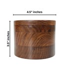 Wooden Urn For Human Ashes Round Shape-beautiful Tree Of Life Engraved